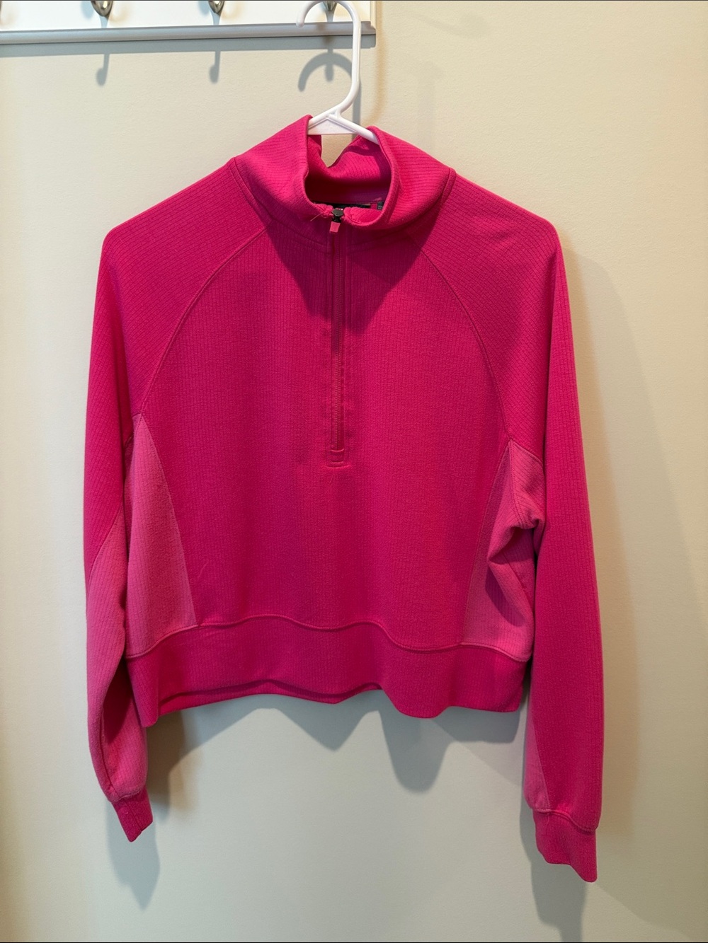 Danskin Hot Pink Half-Zip Pullover Sweatshirt